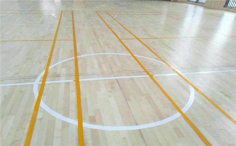 硬木企口籃球運動地板安裝工藝
