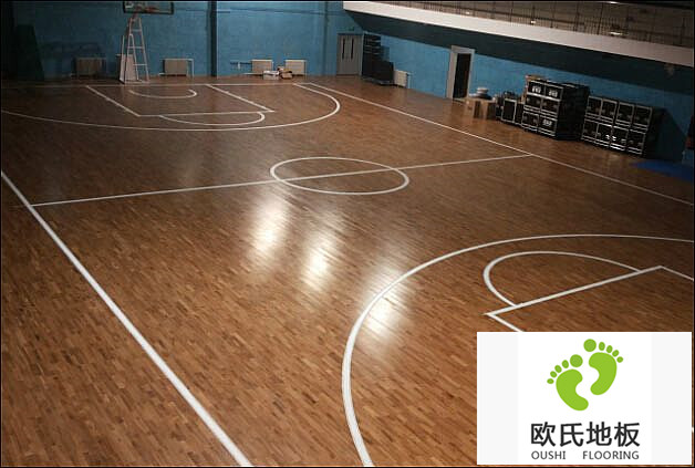籃球場地板施工案例-北京房山長溝中學