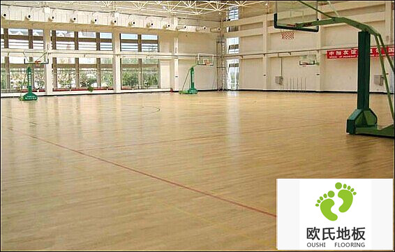 寧夏通訊樞紐工程體育館運(yùn)動(dòng)木地板鋪設(shè)